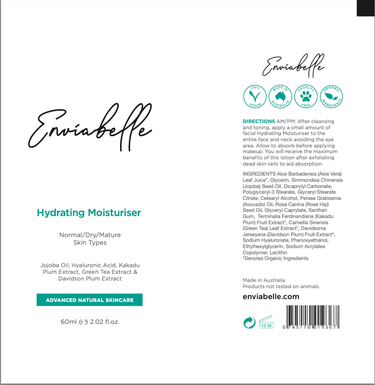 Hydrating Moisturiser - Enviabelle